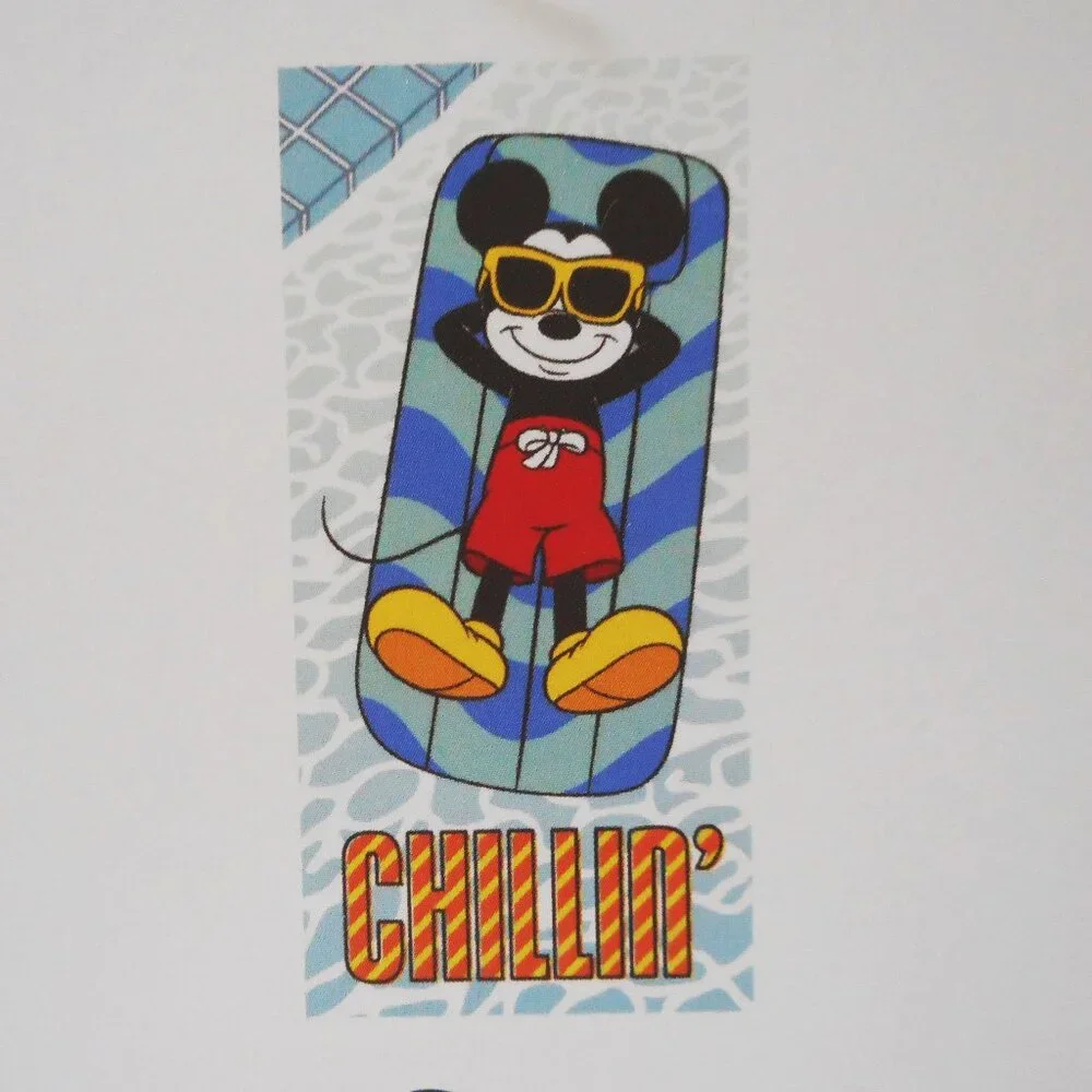 Mickey Mouse Chillin Beach Towel Measures 28 x 58 Inches